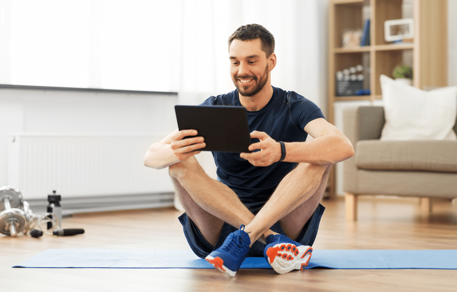 Virtual fitness is a great option when traveling.