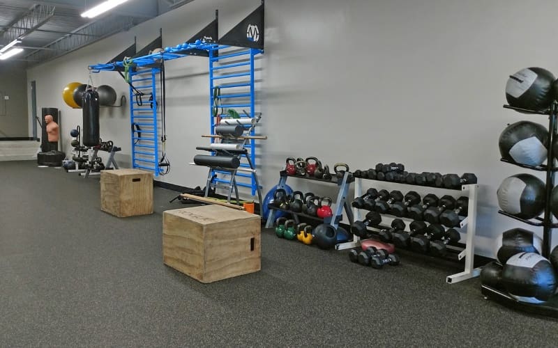a functional training zone at a modern and spacious buck's county gym