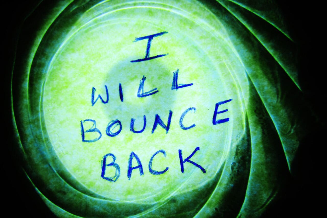 Illustration that says I will bounce back